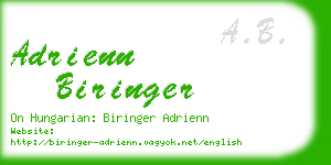 adrienn biringer business card